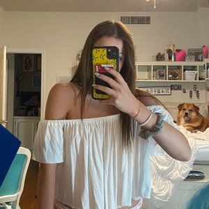 Urban Outfitters Off the Shoulder Flowy Top 🌈